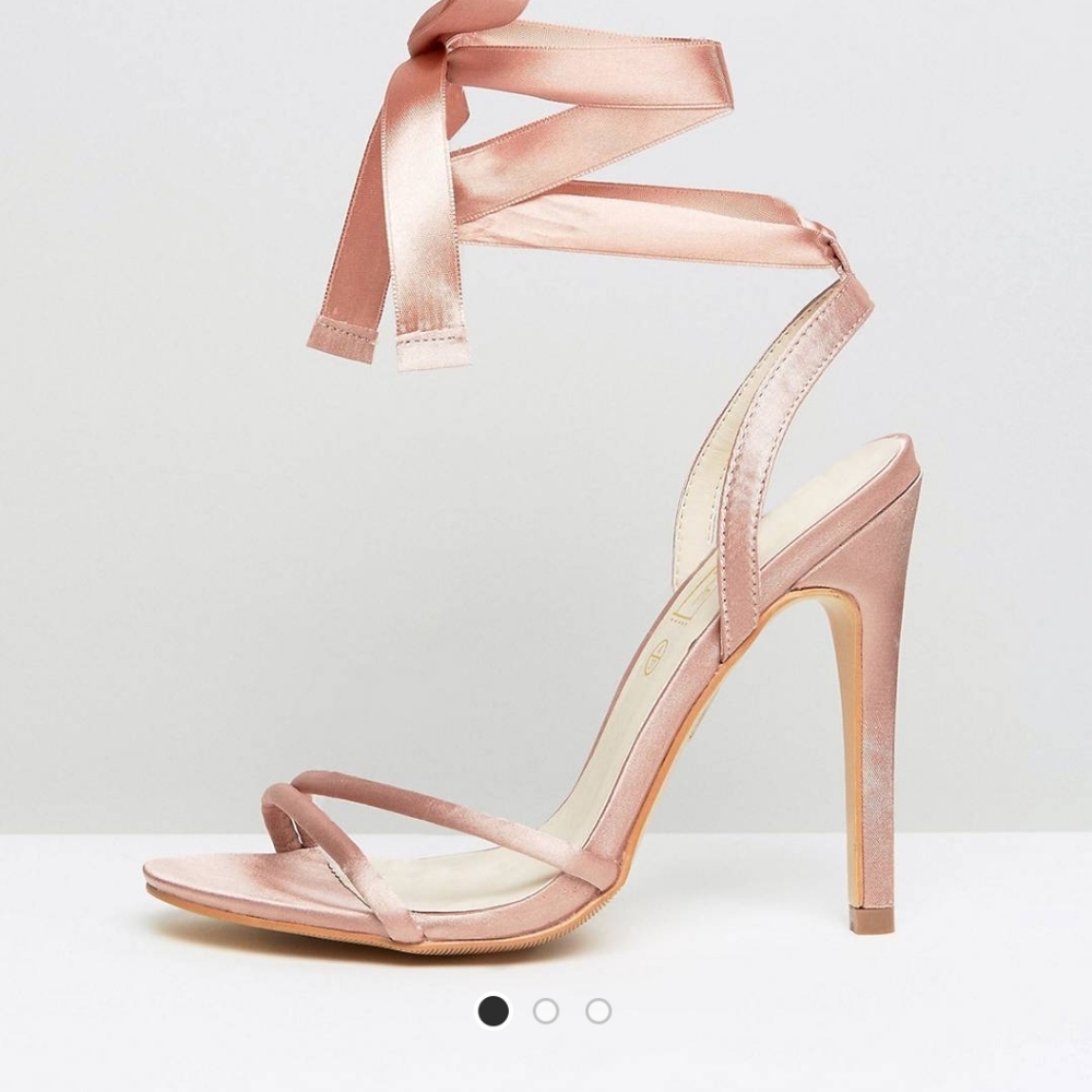 Truffle Tie Ankle Skinny Heel Sandals
